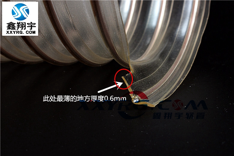 pu耐磨鋼絲吸塵軟管 pu耐磨鋼絲吸塵軟管